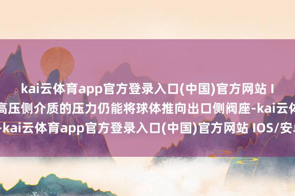 kai云体育app官方登录入口(中国)官方网站 IOS/安卓通用版/手机版高压侧介质的压力仍能将球体推向出口侧阀座-kai云体育app官方登录入口(中国)官方网站 IOS/安卓通用版/手机版