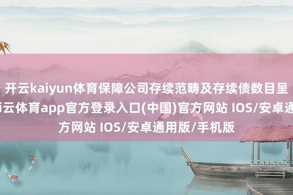 开云kaiyun体育保障公司存续范畴及存续债数目呈上升趋势-kai云体育app官方登录入口(中国)官方网站 IOS/安卓通用版/手机版