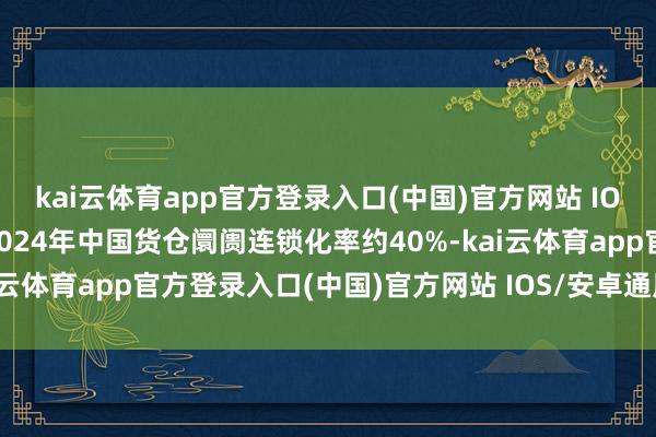kai云体育app官方登录入口(中国)官方网站 IOS/安卓通用版/手机版2024年中国货仓阛阓连锁化率约40%-kai云体育app官方登录入口(中国)官方网站 IOS/安卓通用版/手机版